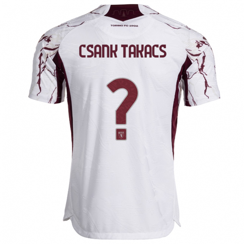 ילדים קריסטוף צ'נק-טקץ' #0 לבן בורגונדי הרחק ג'רזי 2025/26 חולצה קצרה