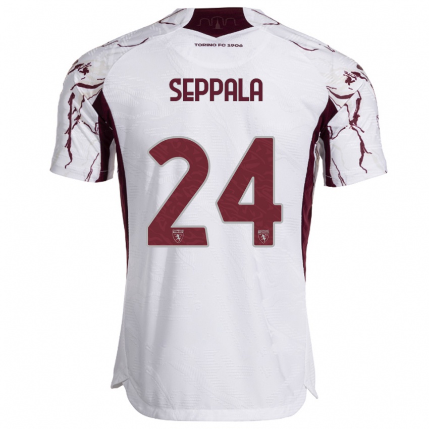 ילדים רוזה לאפי-ספלה #24 לבן בורגונדי הרחק ג'רזי 2025/26 חולצה קצרה