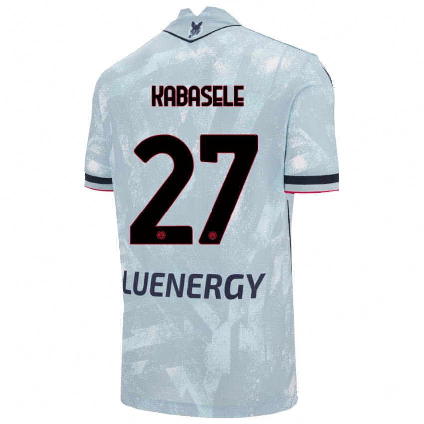 ילדים כריסטיאן קבאסלה #27 תכלת שחור הרחק ג'רזי 2025/26 חולצה קצרה