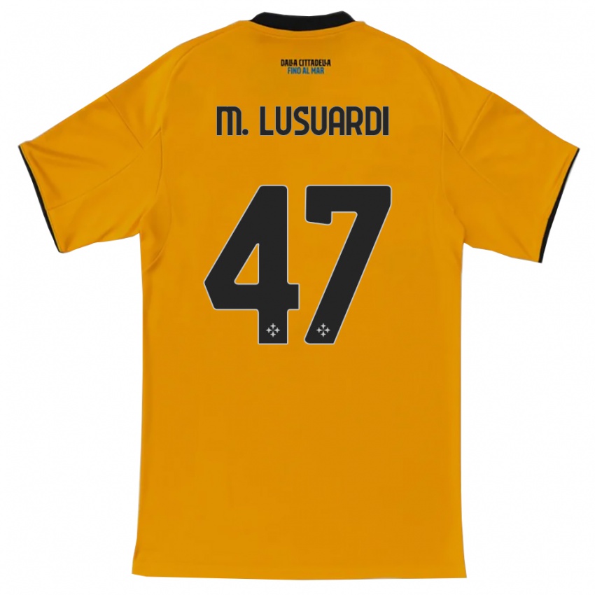 ילדים Mateus Lusuardi #47 כתום כחול הרחק ג'רזי 2025/26 חולצה קצרה