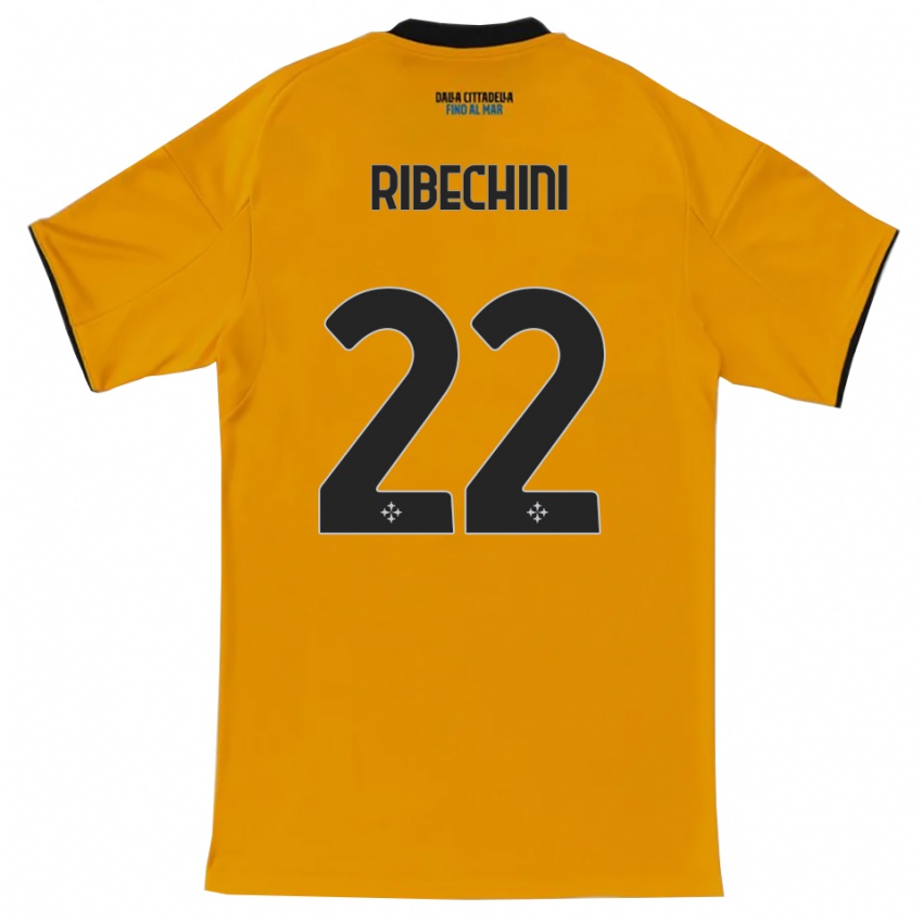 ילדים Michele Ribechini #22 כתום כחול הרחק ג'רזי 2025/26 חולצה קצרה