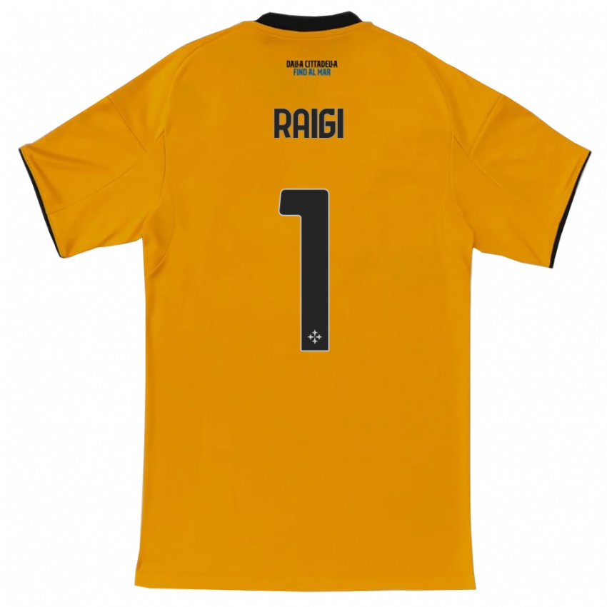 ילדים Francesco Raigi #1 כתום כחול הרחק ג'רזי 2025/26 חולצה קצרה