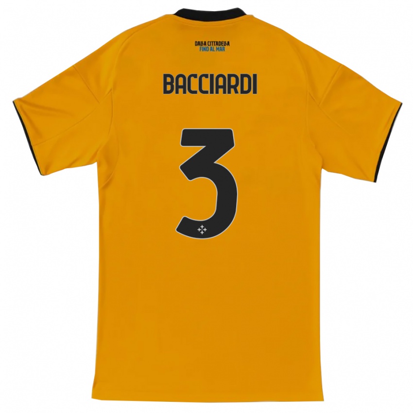 ילדים Lorenzo Bacciardi #3 כתום כחול הרחק ג'רזי 2025/26 חולצה קצרה
