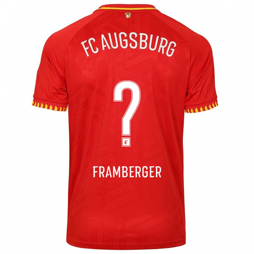 ילדים רפאל פרמברגר #0 אדום צהוב הרחק ג'רזי 2025/26 חולצה קצרה