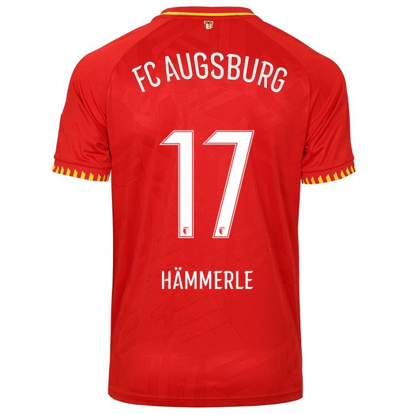 ילדים מאורו המרל #17 אדום צהוב הרחק ג'רזי 2025/26 חולצה קצרה