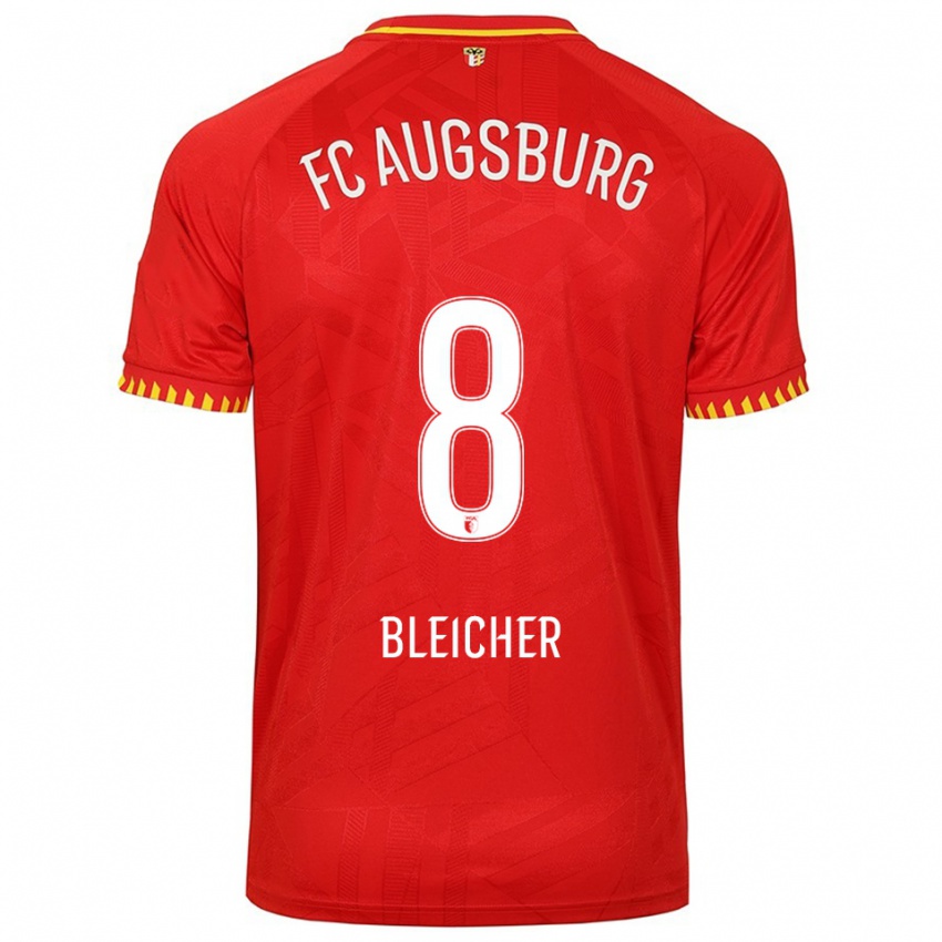 ילדים Franz Bleicher #8 אדום צהוב הרחק ג'רזי 2025/26 חולצה קצרה