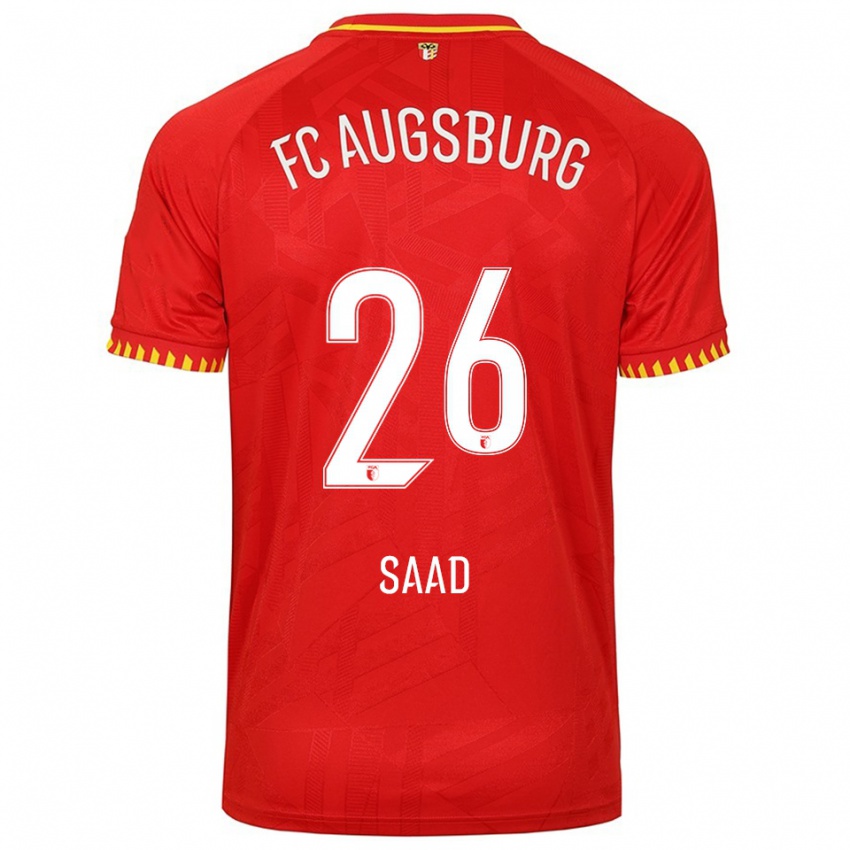 ילדים אליאס סעד #26 אדום צהוב הרחק ג'רזי 2025/26 חולצה קצרה