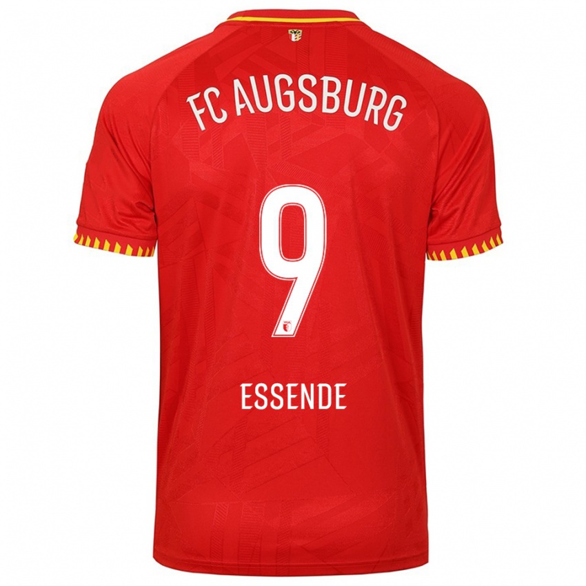 ילדים סמואל אסנדה #9 אדום צהוב הרחק ג'רזי 2025/26 חולצה קצרה