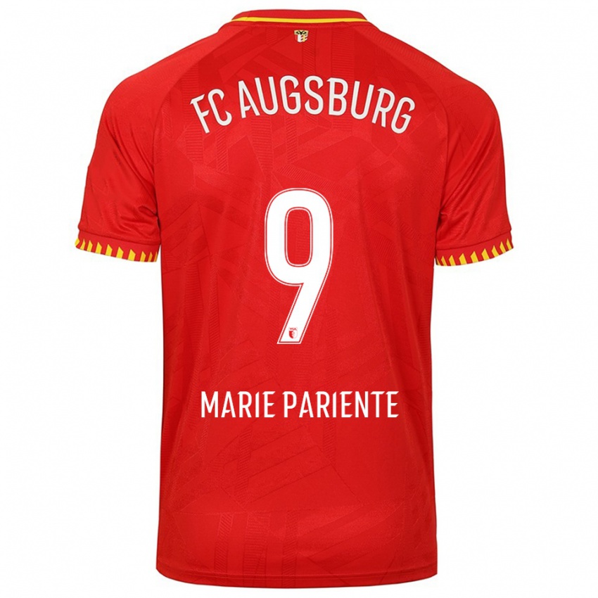 ילדים Sophia Marie Pariente #9 אדום צהוב הרחק ג'רזי 2025/26 חולצה קצרה