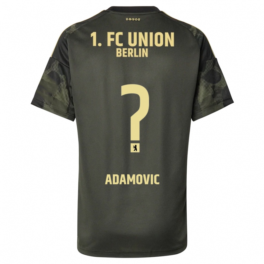 ילדים Levin Adamovic #0 ירוק כהה שחור הרחק ג'רזי 2025/26 חולצה קצרה