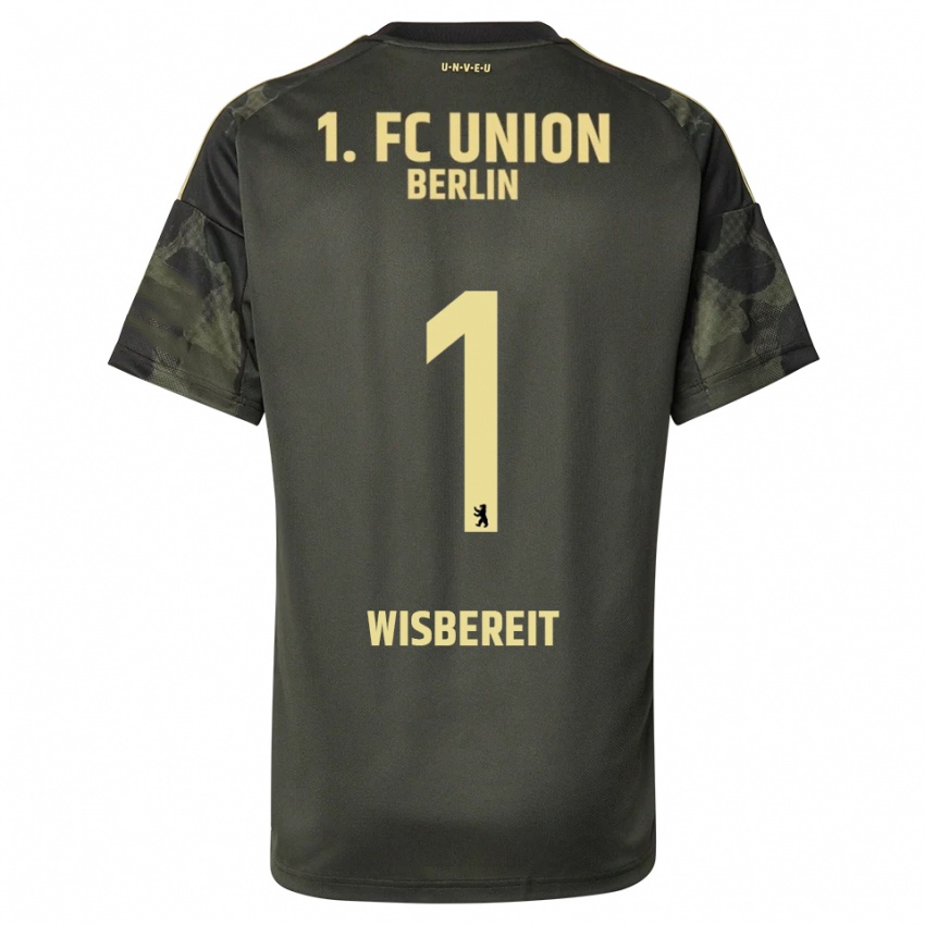 ילדים Tom Wisbereit #1 ירוק כהה שחור הרחק ג'רזי 2025/26 חולצה קצרה