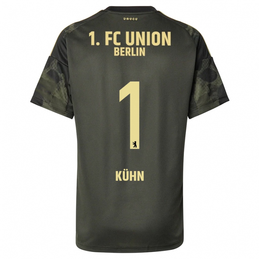 ילדים Samuel Kühn #1 ירוק כהה שחור הרחק ג'רזי 2025/26 חולצה קצרה