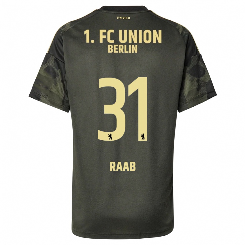 ילדים מתאו ראב #31 ירוק כהה שחור הרחק ג'רזי 2025/26 חולצה קצרה