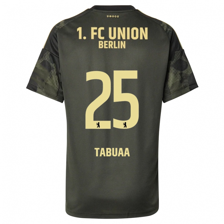 ילדים Stephen Tabuaa #25 ירוק כהה שחור הרחק ג'רזי 2025/26 חולצה קצרה