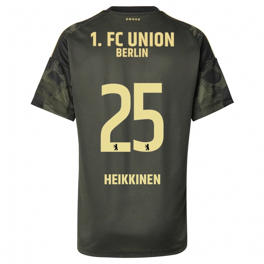 ילדים Ida Heikkinen #25 ירוק כהה שחור הרחק ג'רזי 2025/26 חולצה קצרה