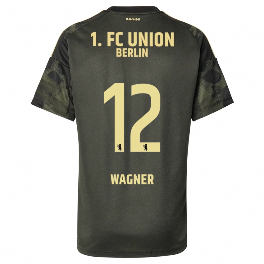 ילדים Melanie Wagner #12 ירוק כהה שחור הרחק ג'רזי 2025/26 חולצה קצרה