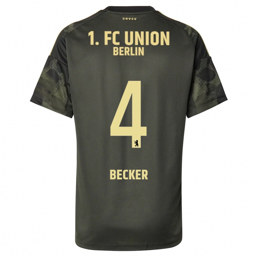 ילדים Marie Becker #4 ירוק כהה שחור הרחק ג'רזי 2025/26 חולצה קצרה