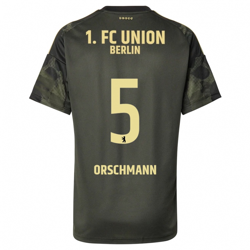 ילדים Katja Orschmann #5 ירוק כהה שחור הרחק ג'רזי 2025/26 חולצה קצרה