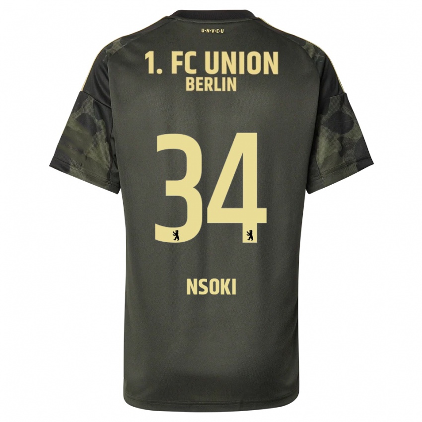 ילדים סטנלי אנסוקי #34 ירוק כהה שחור הרחק ג'רזי 2025/26 חולצה קצרה