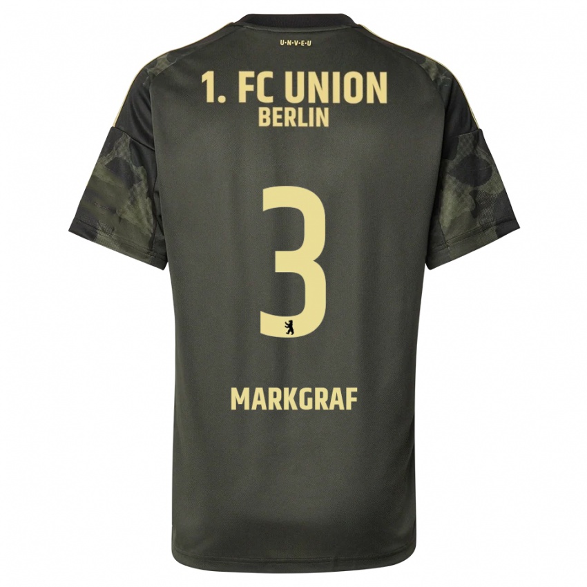 ילדים Andrik Markgraf #3 ירוק כהה שחור הרחק ג'רזי 2025/26 חולצה קצרה