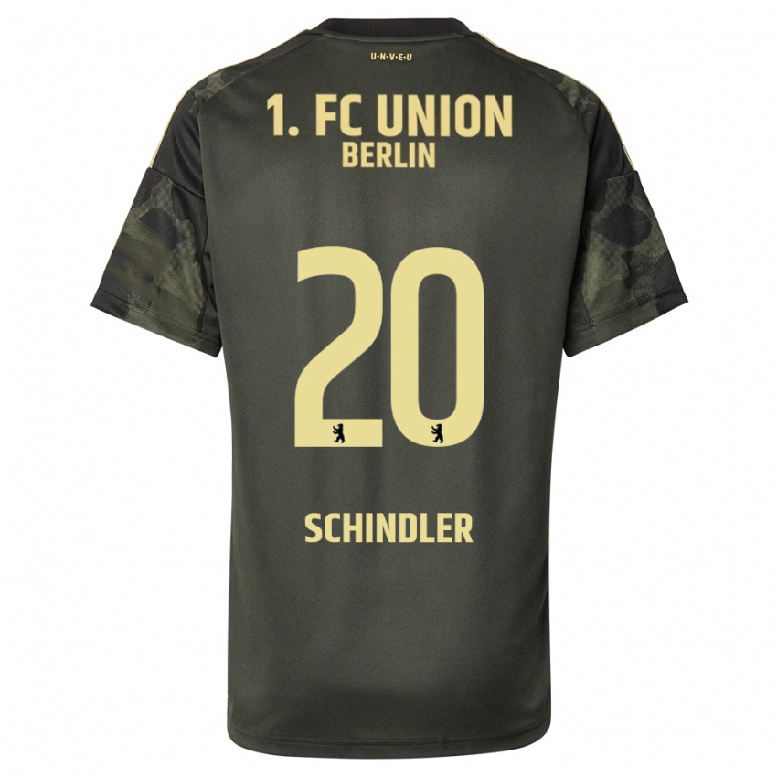 ילדים אליסה שינדלר #20 ירוק כהה שחור הרחק ג'רזי 2025/26 חולצה קצרה