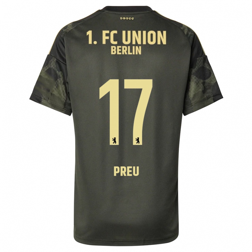 ילדים דוד פרו #17 ירוק כהה שחור הרחק ג'רזי 2025/26 חולצה קצרה