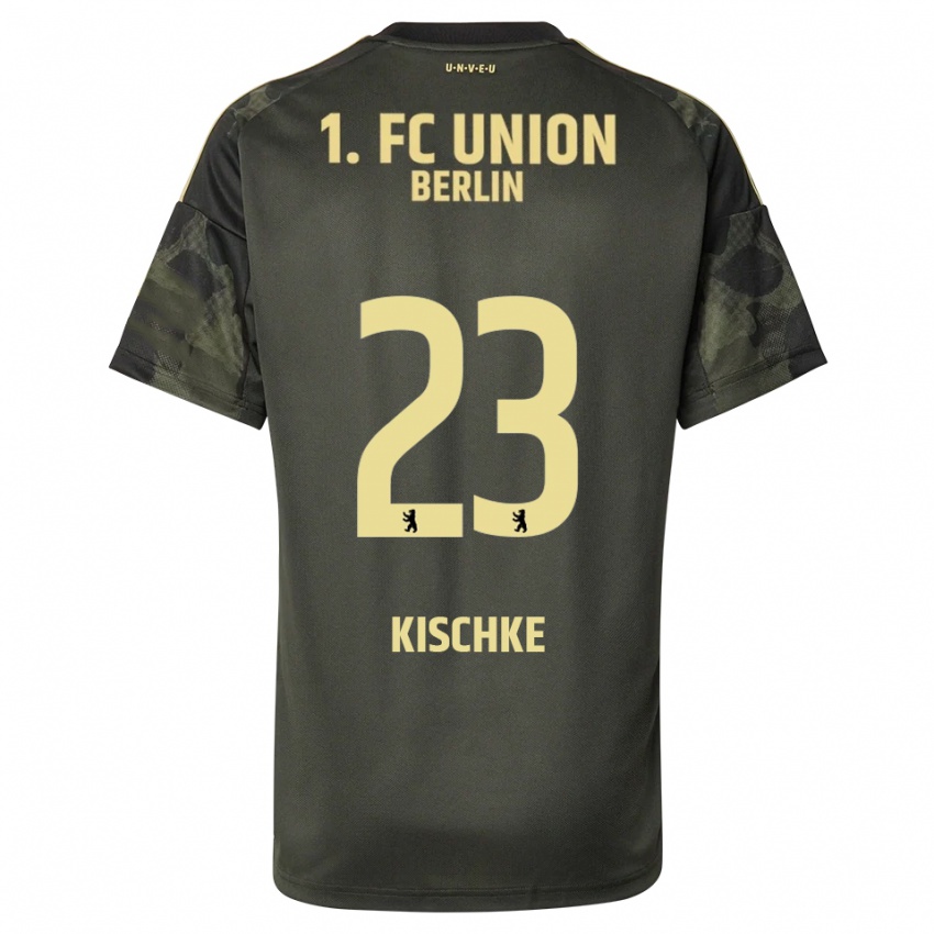 ילדים Pepe Kischke #23 ירוק כהה שחור הרחק ג'רזי 2025/26 חולצה קצרה