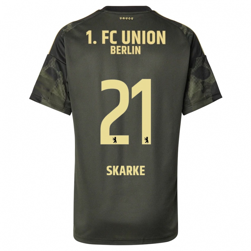 ילדים טים סקארקה #21 ירוק כהה שחור הרחק ג'רזי 2025/26 חולצה קצרה