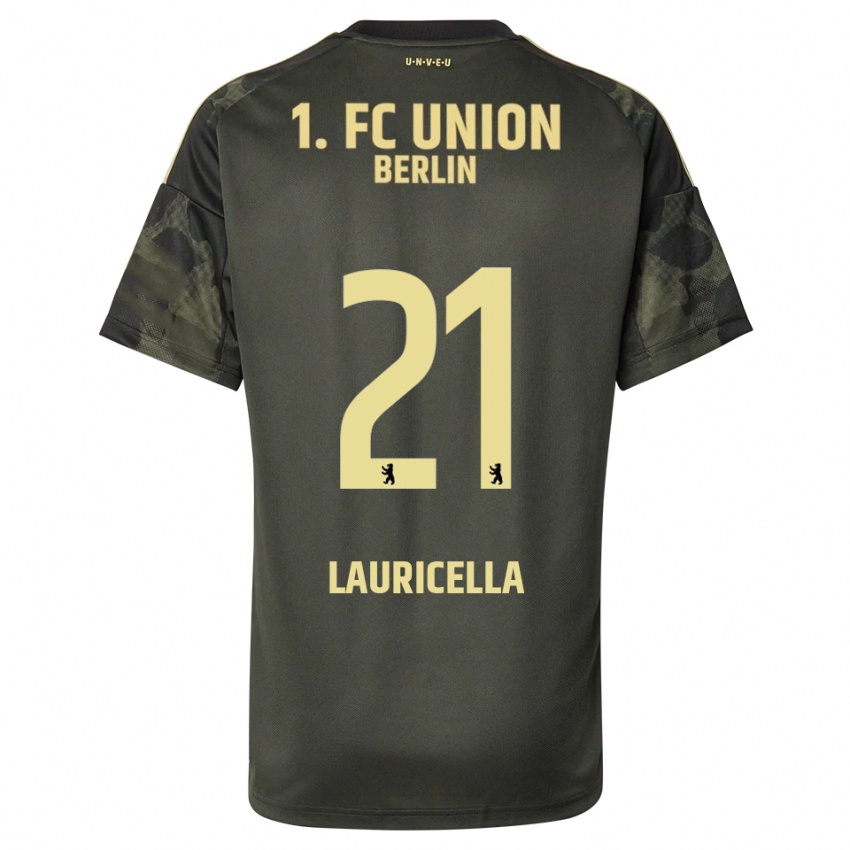 ילדים Guiseppe Lauricella #21 ירוק כהה שחור הרחק ג'רזי 2025/26 חולצה קצרה