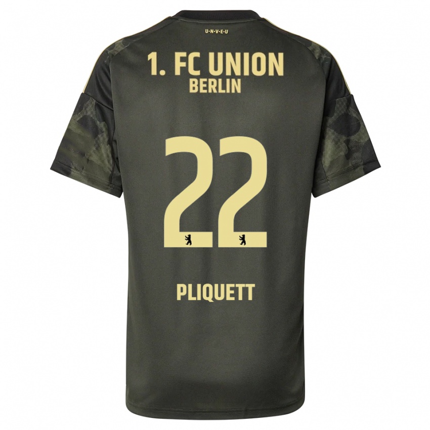 ילדים Bruno Pliquett #22 ירוק כהה שחור הרחק ג'רזי 2025/26 חולצה קצרה