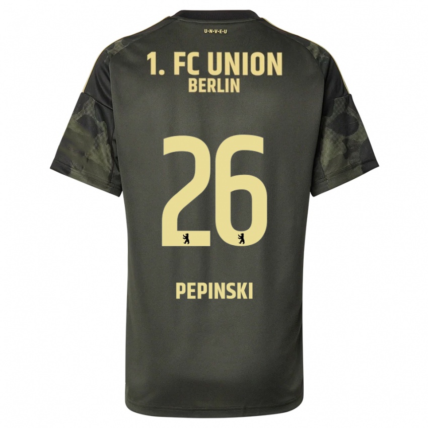 ילדים לואי פפינסקי #26 ירוק כהה שחור הרחק ג'רזי 2025/26 חולצה קצרה