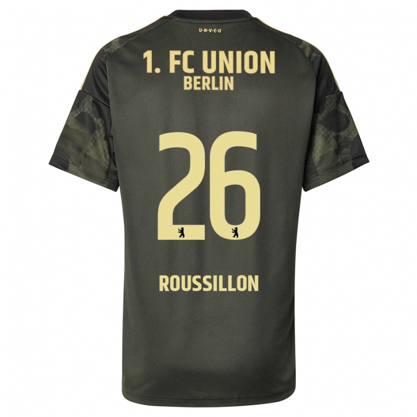 ילדים ז'רום רוסיו #26 ירוק כהה שחור הרחק ג'רזי 2025/26 חולצה קצרה