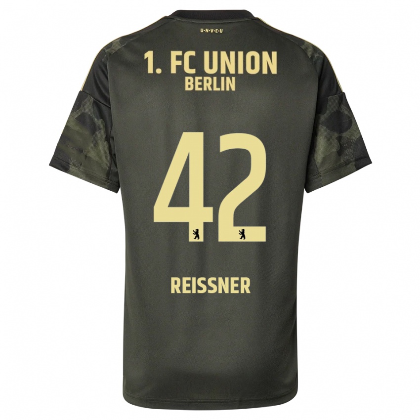ילדים נאיקה רייסנר #42 ירוק כהה שחור הרחק ג'רזי 2025/26 חולצה קצרה