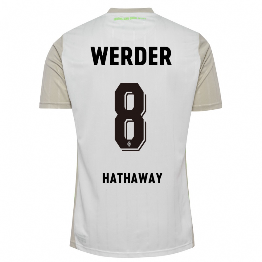 ילדים מקס האת'ווי #8 לבן שחור הרחק ג'רזי 2025/26 חולצה קצרה