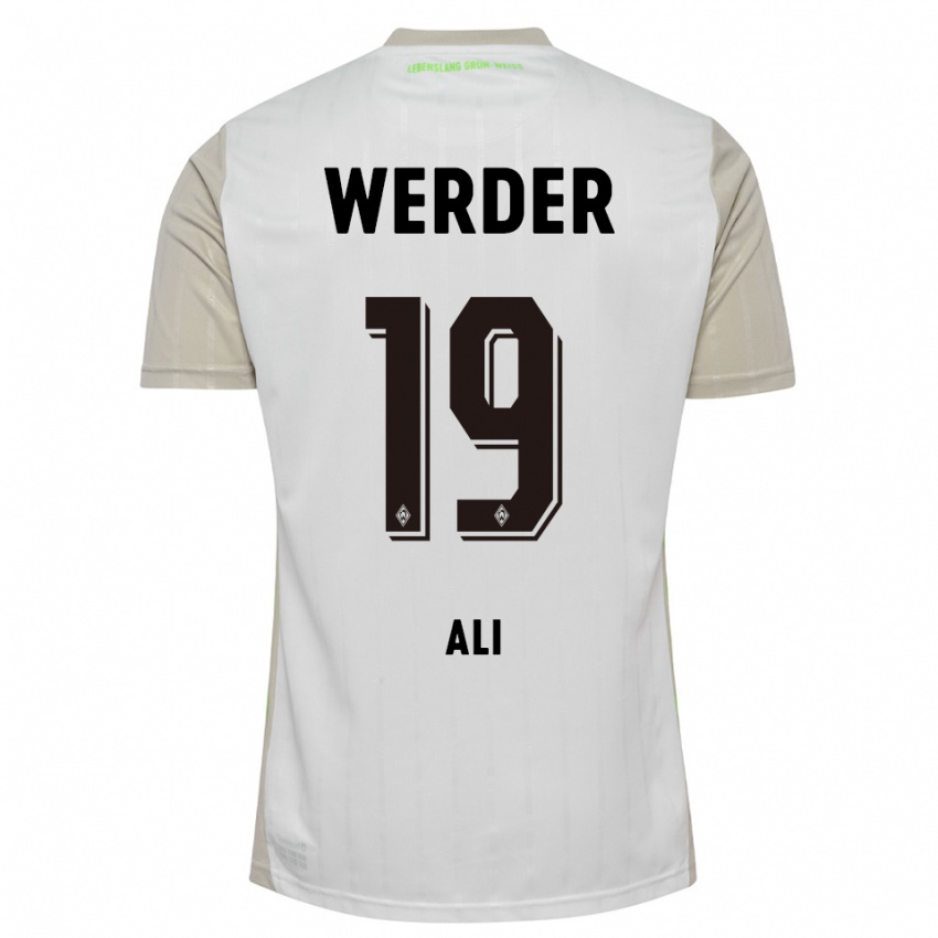 ילדים רוק עלי #19 לבן שחור הרחק ג'רזי 2025/26 חולצה קצרה