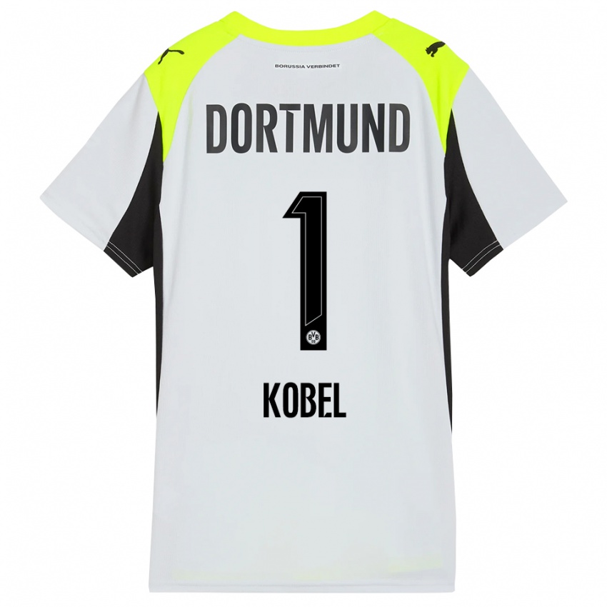 ילדים גרגור קובל #1 צהוב פלואורסצנטי הרחק ג'רזי 2025/26 חולצה קצרה