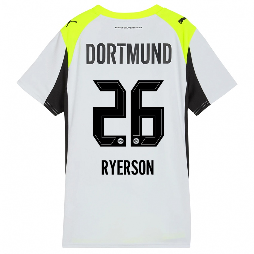 ילדים יוליאן ריירסון #26 צהוב פלואורסצנטי הרחק ג'רזי 2025/26 חולצה קצרה