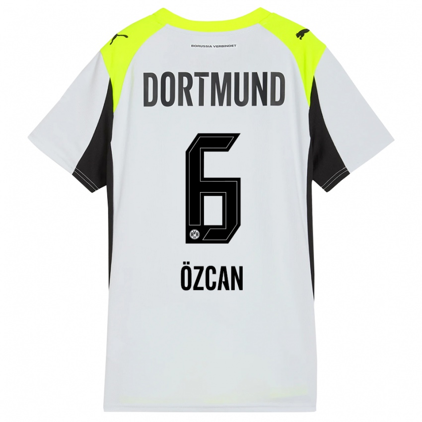 ילדים סליח אוזג'אן #6 צהוב פלואורסצנטי הרחק ג'רזי 2025/26 חולצה קצרה