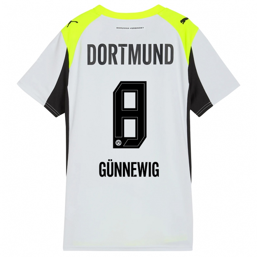 ילדים נורין גינוויג #8 צהוב פלואורסצנטי הרחק ג'רזי 2025/26 חולצה קצרה