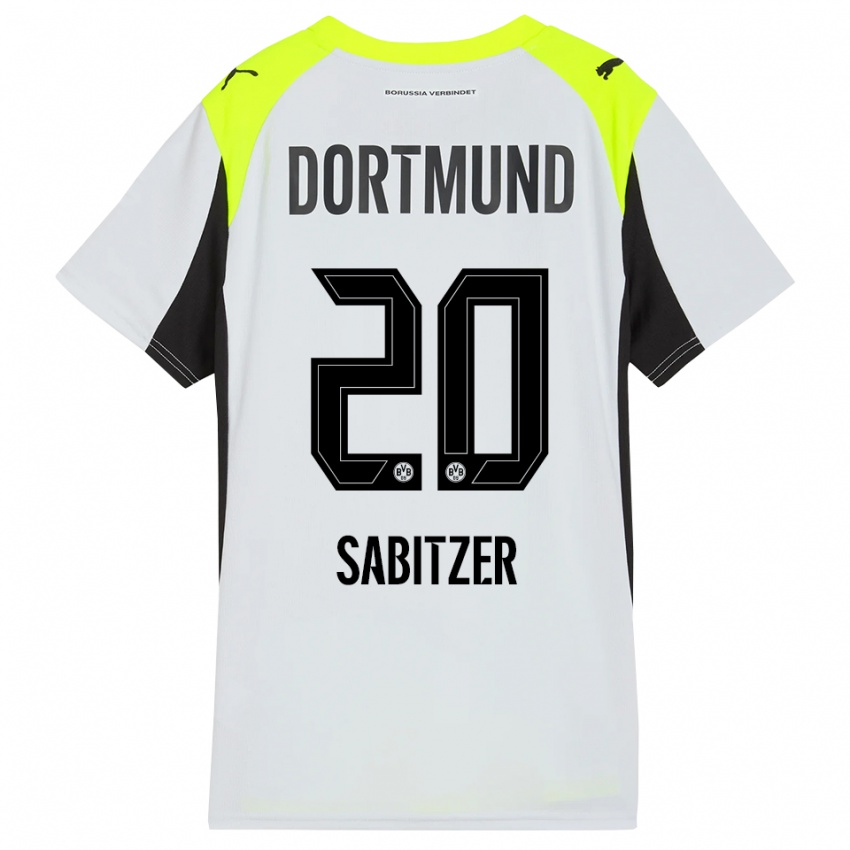 ילדים מרסל סביצר #20 צהוב פלואורסצנטי הרחק ג'רזי 2025/26 חולצה קצרה