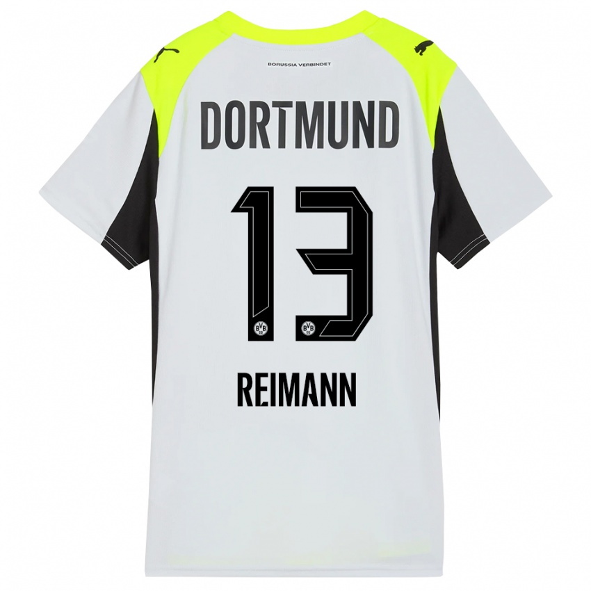 ילדים Paula Reimann #13 צהוב פלואורסצנטי הרחק ג'רזי 2025/26 חולצה קצרה