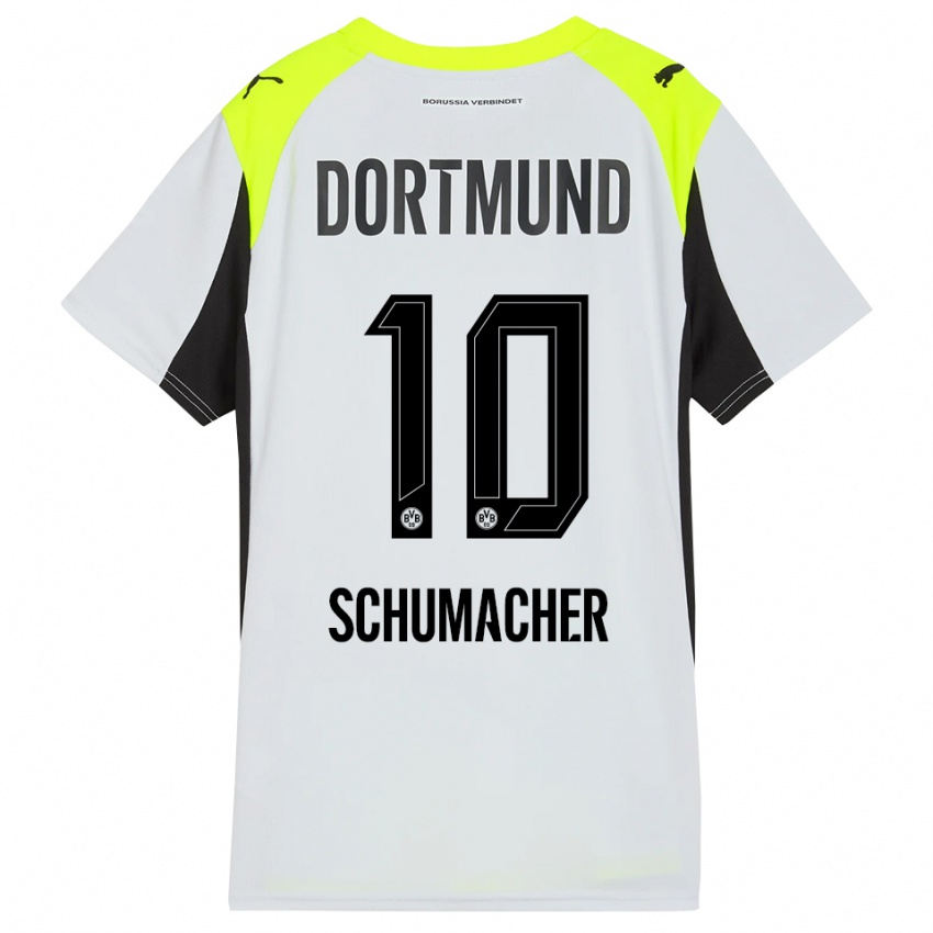 ילדים Rita Schumacher #10 צהוב פלואורסצנטי הרחק ג'רזי 2025/26 חולצה קצרה