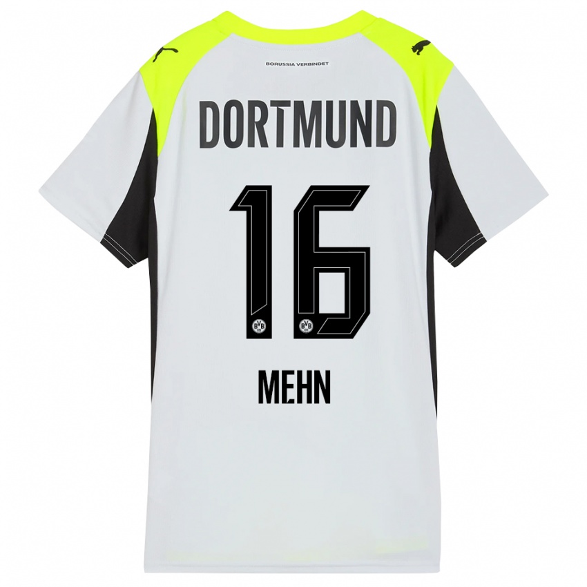 ילדים פיל ג'וזף מהן #16 צהוב פלואורסצנטי הרחק ג'רזי 2025/26 חולצה קצרה