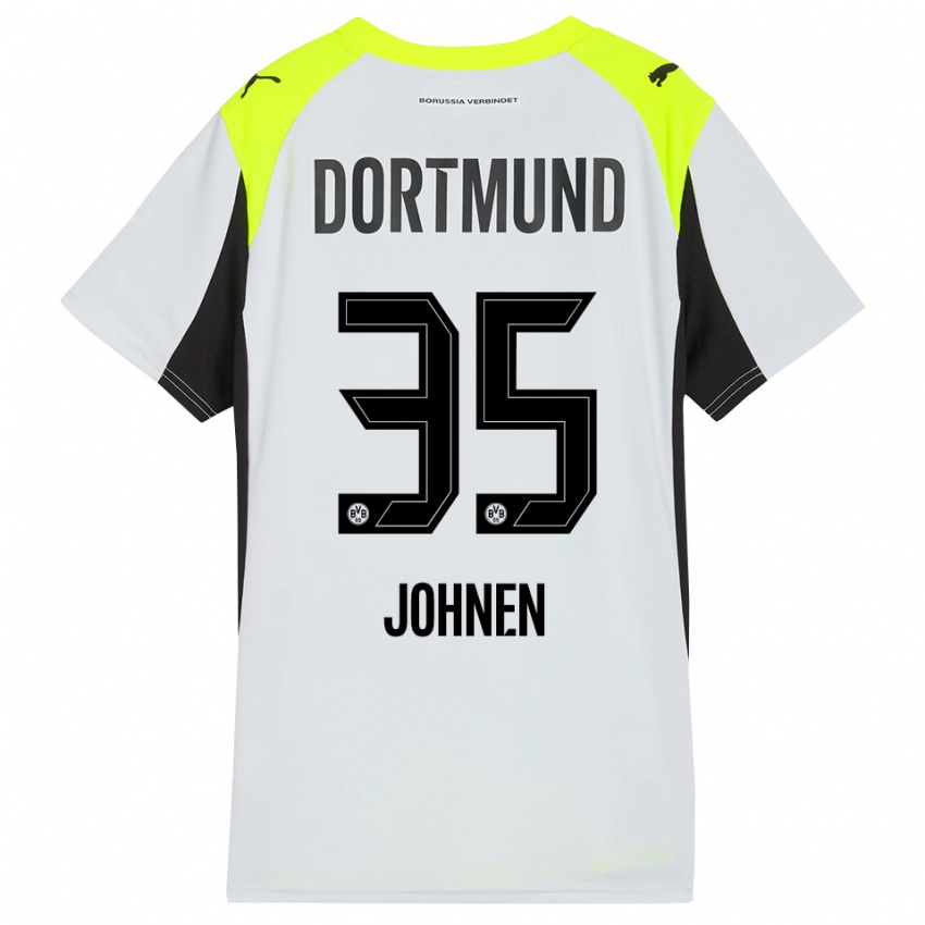 ילדים מרסל יונן #35 צהוב פלואורסצנטי הרחק ג'רזי 2025/26 חולצה קצרה