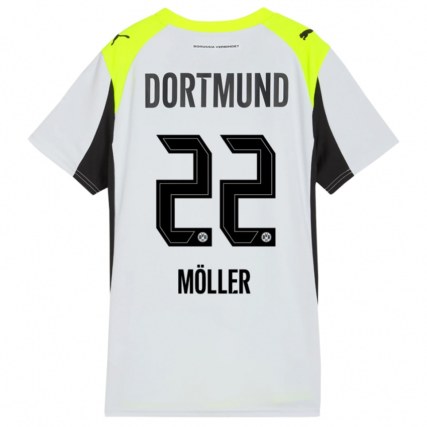 ילדים פול מולר #22 צהוב פלואורסצנטי הרחק ג'רזי 2025/26 חולצה קצרה