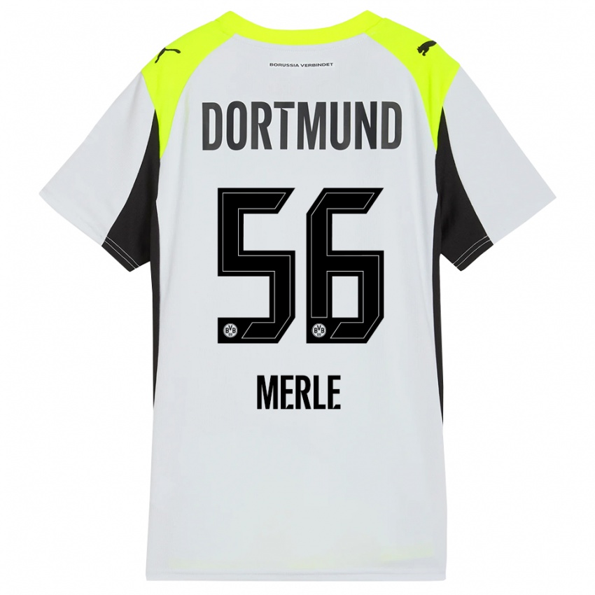 ילדים אלברס מרל #56 צהוב פלואורסצנטי הרחק ג'רזי 2025/26 חולצה קצרה