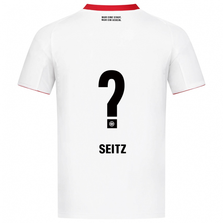 ילדים Luca Seitz #0 לבן אדום הרחק ג'רזי 2025/26 חולצה קצרה