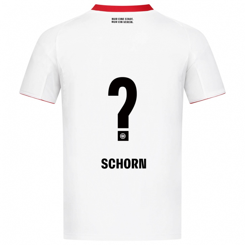 ילדים Moritz Schorn #0 לבן אדום הרחק ג'רזי 2025/26 חולצה קצרה