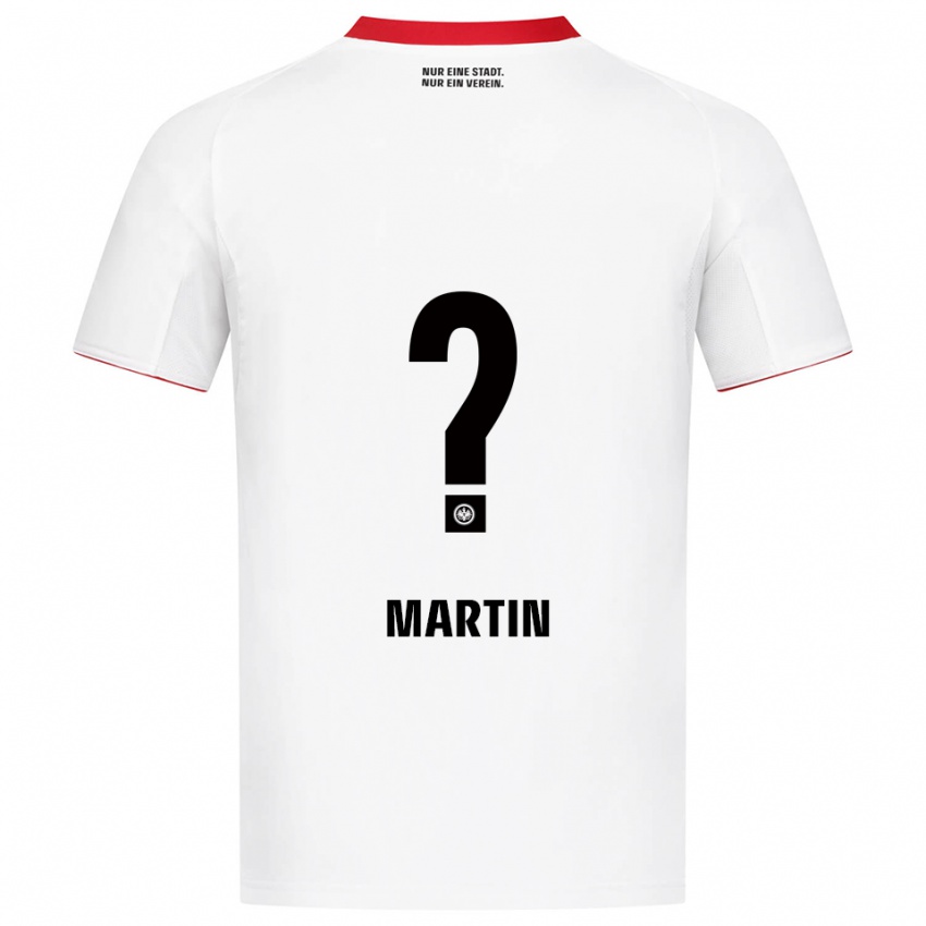 ילדים Maxim Martin #0 לבן אדום הרחק ג'רזי 2025/26 חולצה קצרה