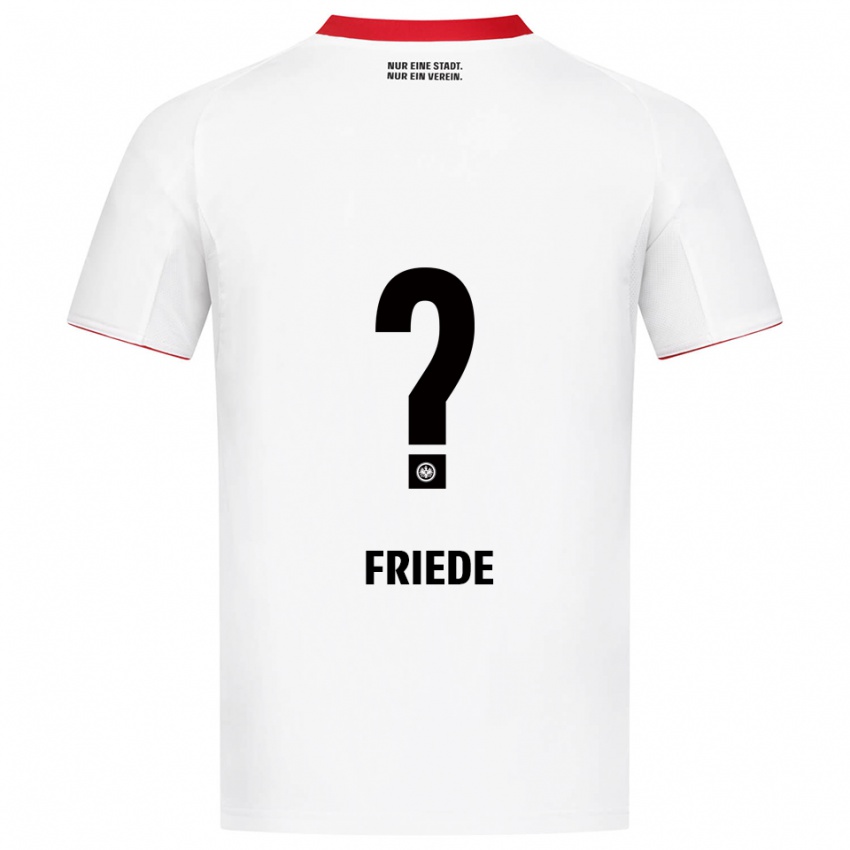 ילדים אליה פרידה #0 לבן אדום הרחק ג'רזי 2025/26 חולצה קצרה